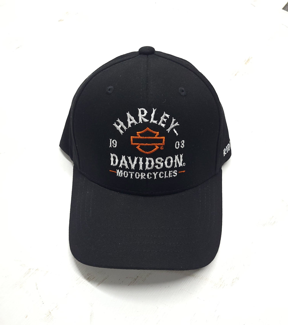 House of Harley Unisex Custom Embroidered Rivalry Stretch Hat | Black
