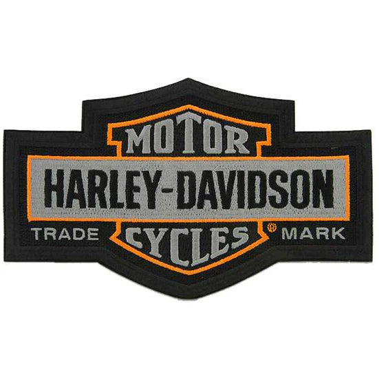 Harley-Davidson® Long Bar & Shield® Trademark Logo Emblem | Grey | Medium