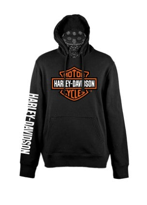 Harley-Davidson® Bandana B&S Hoodie Men's | Custom Black – House