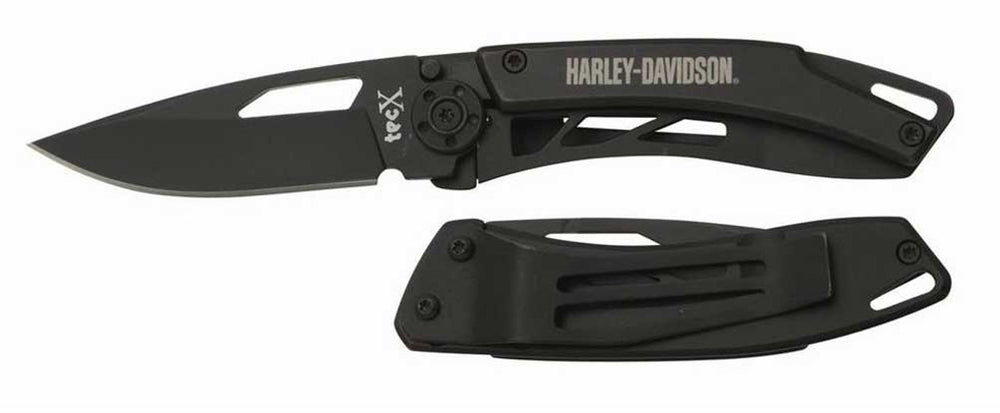 Harley-Davidson® TecX® H-D Script Pocket Knife | Stainless Steel