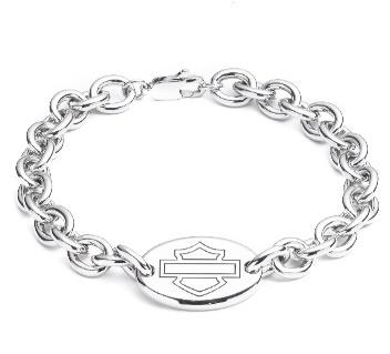 Harley-Davidson® - Women's Bar and Shield Plaque Chain Bracelet