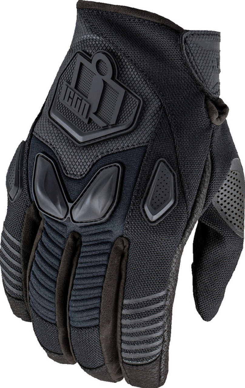 ICON Automag 3 CE Motorcycle Gloves | Black