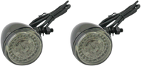 Custom Dynamics Custom Dynamics 20201733 ProBEAM® Universal LED Bullet Bezel Turn Signals - Gloss Black/Clear