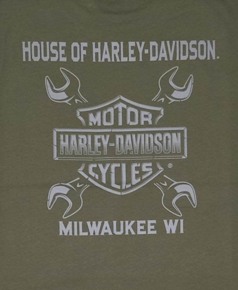 
                  
                    Harley-Davidson® Men's Hard Edge Sleeveless Shirt | Army Green
                  
                