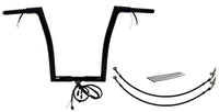 Fat Baggers 701916-B | EZ Install Wired Handlebars 1-1/4″ Flat Top 16″ Blacks