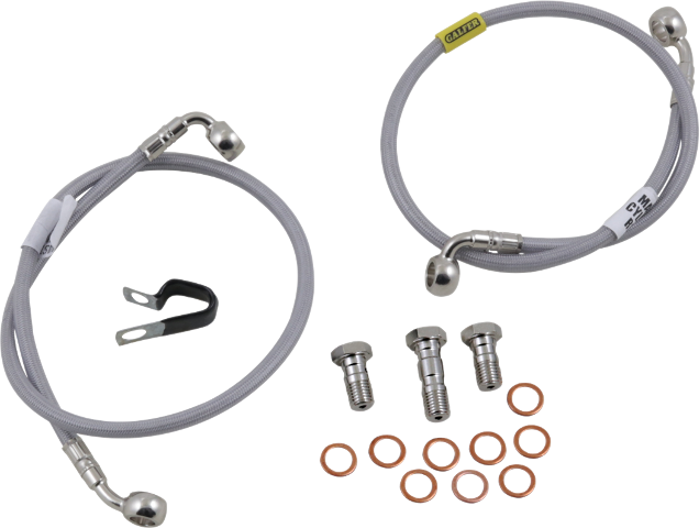 GBrakes FK003D765-2 | Brake Line Kit - Front - Stainless Steel - GSX-R600 / GSX-R750 '11-'23