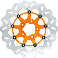 GBrakes GBDU024 | Wave® Two Piece (Floating) Brake Rotor - Front - Orange
