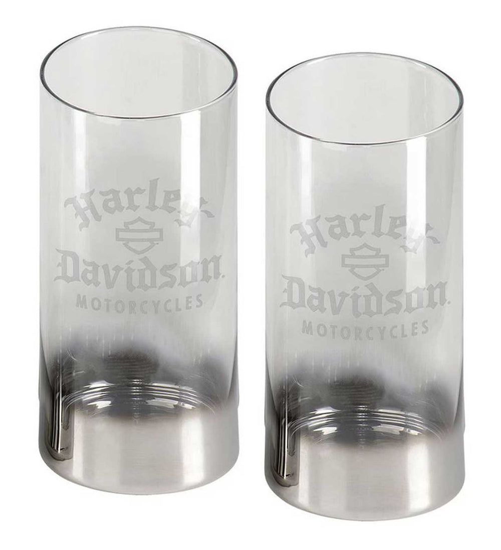 Harley-Davidson® Silver Ombre Highball Set | Set Of Two