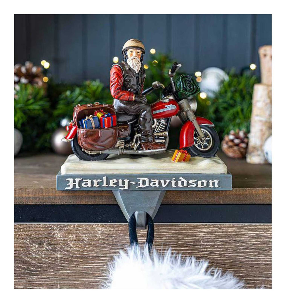 Harley-Davidson® Biker Santa Stocking Holder