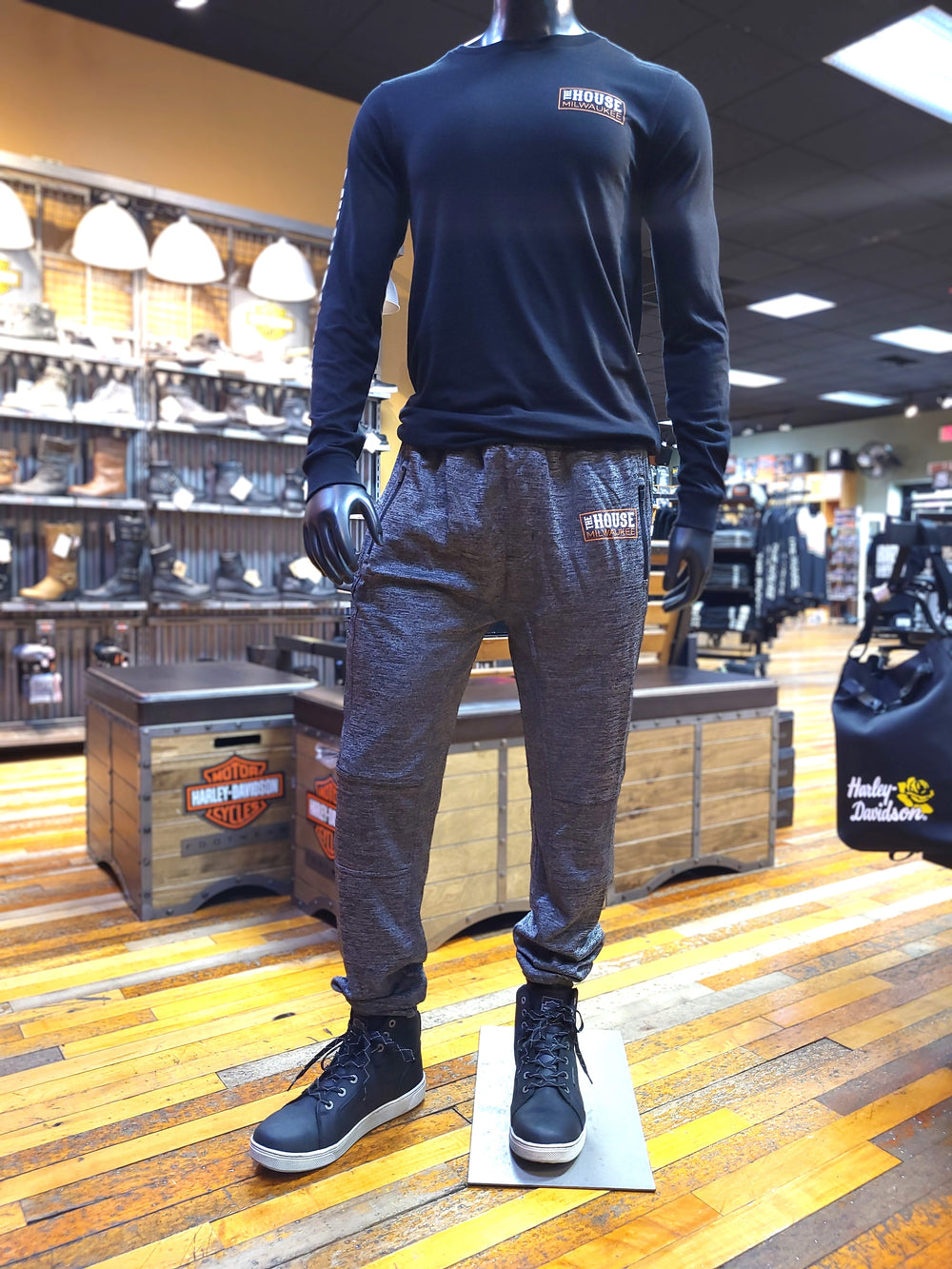 House of Harley-Davidson® Unisex Charcoal Jogger | Cuffed Leg