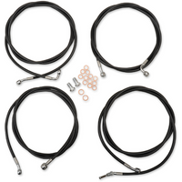 LA Choppers LA-8054KT-16B | 17-20 Touring Model Complete Handlebar Cable Kit (ABS) W/ Hydraulic clutch
