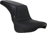 Le Pera LYR-590BW | Kickflip Seat - Basketweave - Black - Softail '18-'23