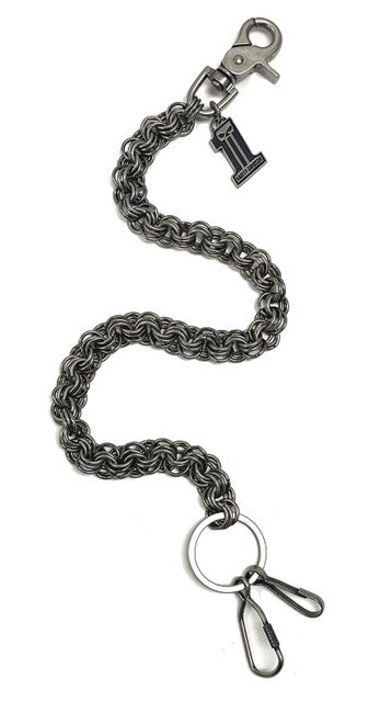 Harley Davidson ビンテージ　レザー ウォレットチェーン Harley-Davidson® Men's #1 Skull 24 inch Wallet Chain, Antique