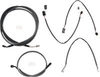 Magnum Shielding 0662-0817 | KARBONFIBR Designer Handlebar Installation Kit - 12"-14" - '17-'20 FLTR