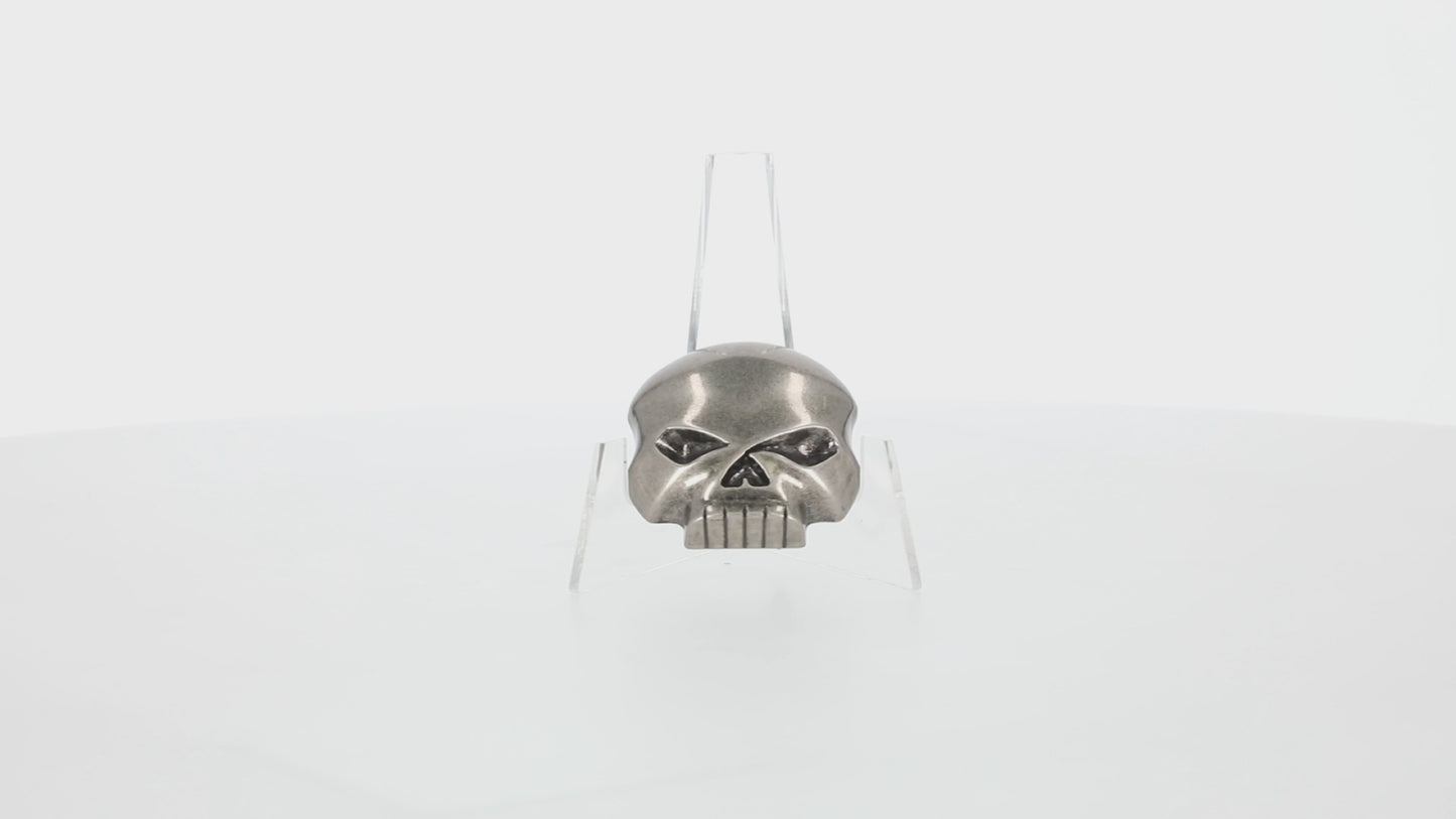 Harley-Davidson® Willie G Skull Belt Buckle | Antique Nickel Finish