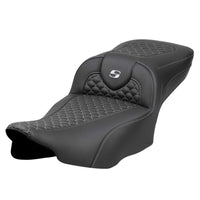 Saddlemen 823-07-20905 | 2024-26 Road Glide / Street Glide | 2023-26 CVO Road Glide / Street Glide Ext. Reach RoadSofa DS, Silver Stitch