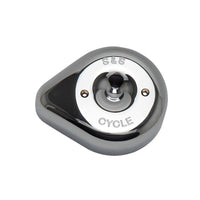 S&S Cycle 170-0530 | Teardrop Air Cleaner Cover in Chrome for all Stealth Applications