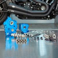 S&S Cycle 310-1118A | Chain Drive 540C Cam Chest kit with Chrome Pushrod Tubes for Oil Cooled 2017-up M8 Models