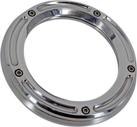 Trask TM-0042CH | Assault Derby Cover with Window - Chrome - Softail '18-'25