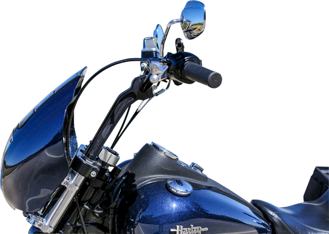 Thrashin Supply Co TSC-9525-1 | Handlebar Risers - Pull Back - 9-1/2" - Black