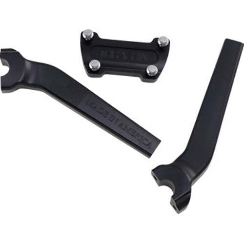 Thrashin Supply Co TSC-9525-1 | Handlebar Risers - Pull Back - 9-1/2" - Black
