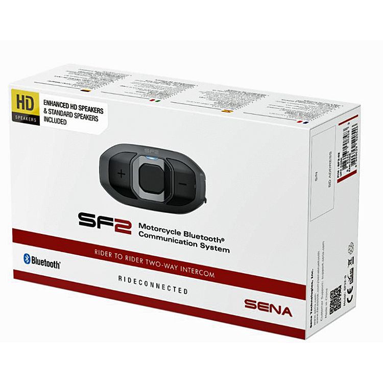 SENA SF2 Motorcycle Bluetooth Communication System Rider To Rider Two Way Intercom