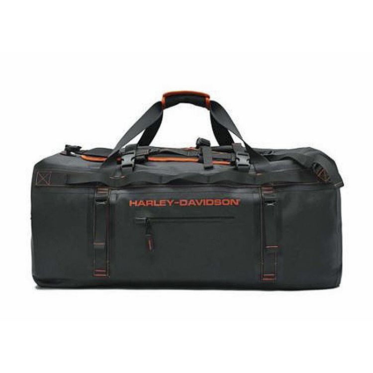 
                  
                    Harley-Davidson® Adventure Duffel | Waterproof | 23 Inch | Black & Rust | Hide-Away Backpack Straps
                  
                