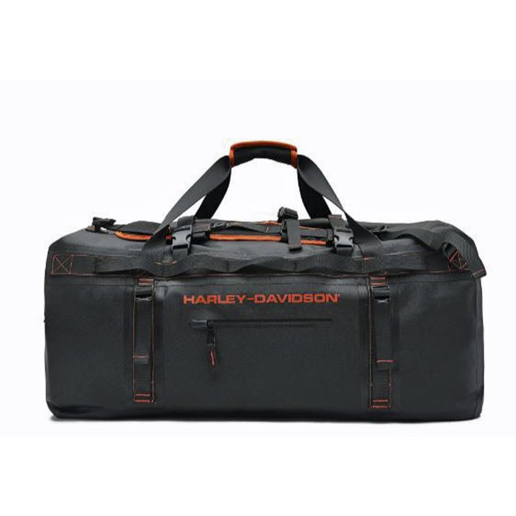 
                  
                    Harley-Davidson® Adventure Duffel | Waterproof | 29 Inch | Black & Rust | Hide-Away Backpack Straps
                  
                