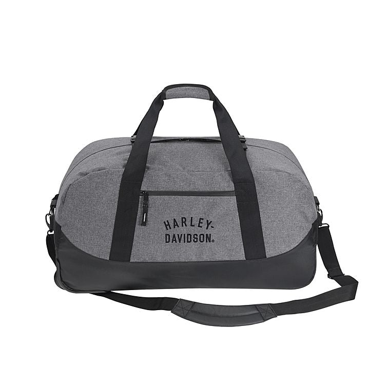 Harley Davidson Rugged Twill Rolling Duffel Grey 29 Inch