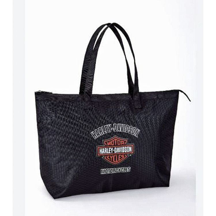 Harley-Davidson® Women's Shopper Tote | Collapsible | Tail Of The Dragon Pattern