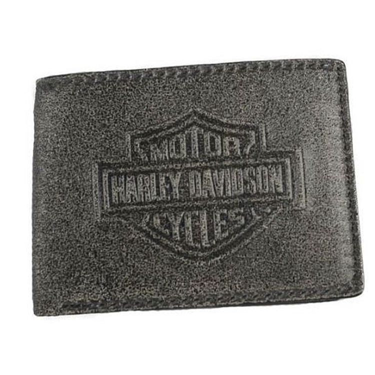 
                  
                    Harley-Davidson® Men's Burnished Bar & Shield® Billfold Wallet | RFID Protection | Removable ID
                  
                