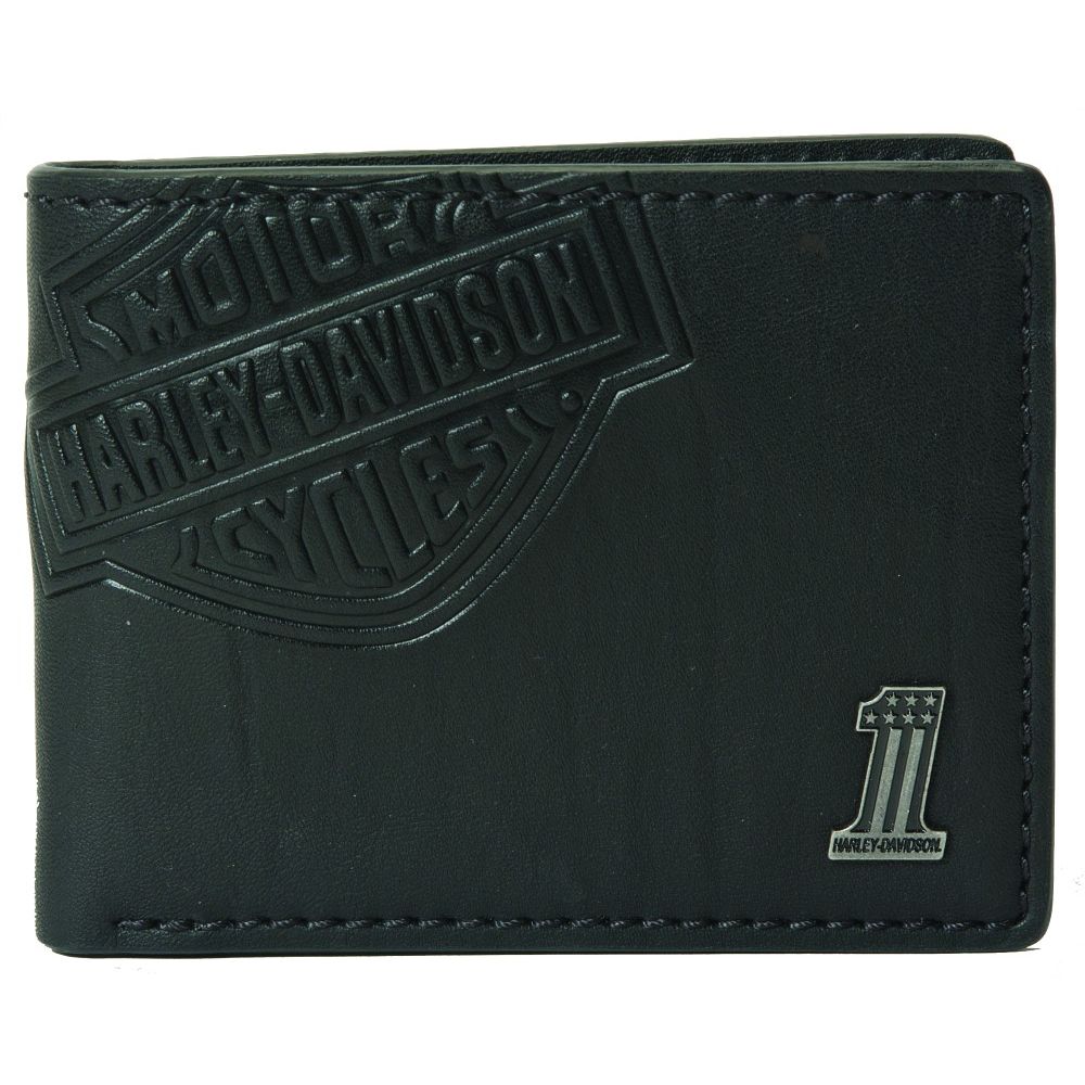 Harley-Davidson® Men's Bar & Shield® Classic Billfold Leather Wallet