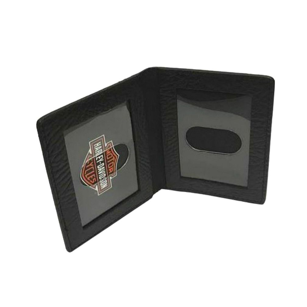 
                  
                    Harley-Davidson® Men's Gunmetal Leather Billfold Wallet | Removable ID Sleeve
                  
                