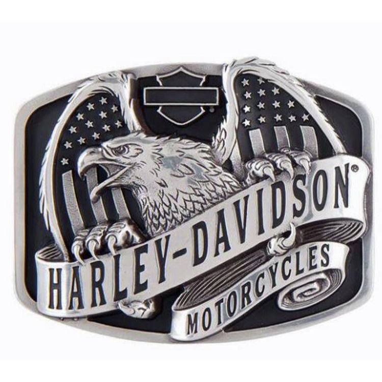 
                  
                    Harley-Davidson® Men's Wings Over America Belt Buckle | Antique Silver-Tone Finish
                  
                