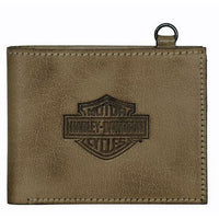 5H Belts & Accessories Harley-Davidson® Men's Traditional Bi-Fold Wallet | Light Brown
