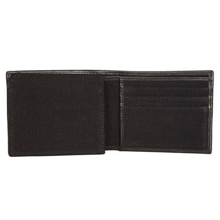 
                  
                    Harley-Davidson® Men's Patch Bi-Fold Wallet | Black | Canvas With Leather Trim | RFID Protection
                  
                
