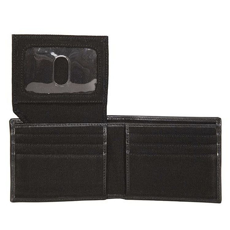 
                  
                    Harley-Davidson® Men's Patch Bi-Fold Wallet | Black | Canvas With Leather Trim | RFID Protection
                  
                