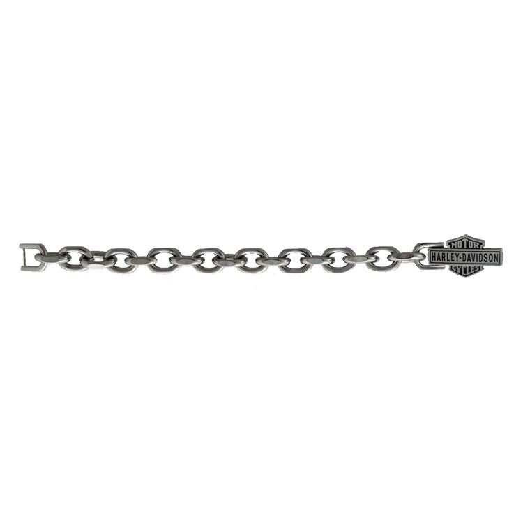 Harley-Davidson® Men's Vintage Bar & Shield® Link Bracelet | Two Sizes