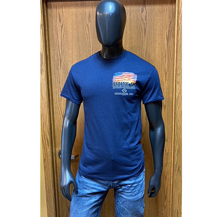 House Of Harley-Davidson® Men's Heroes T-Shirt | Blue | Short Sleeves