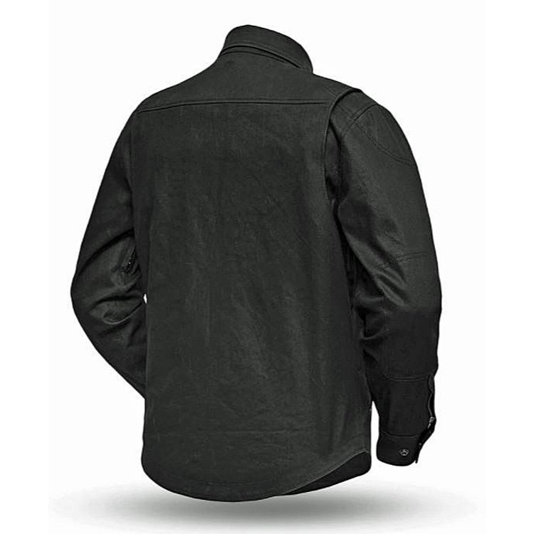 
                  
                    First Manufacturing Men's Equalizer Coated Denim Riding Shirt | Body Armor Pockets
                  
                