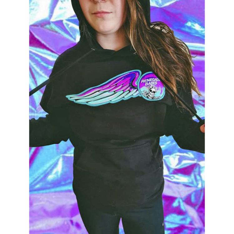 Milwaukee Women's Large Purple Midweight Cotton/Polyester Hoodie