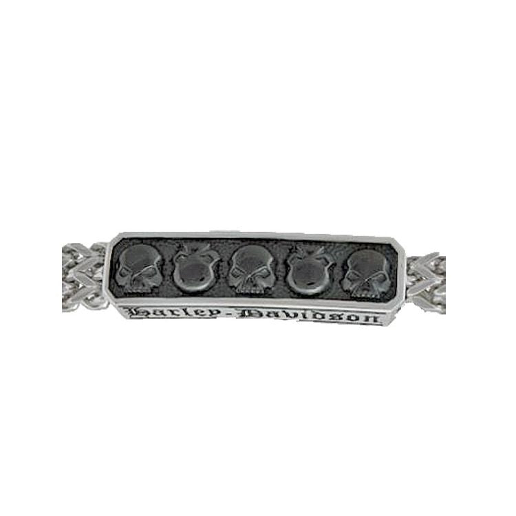 Harley-Davidson Men's Banner Curb Link Chain Necklace