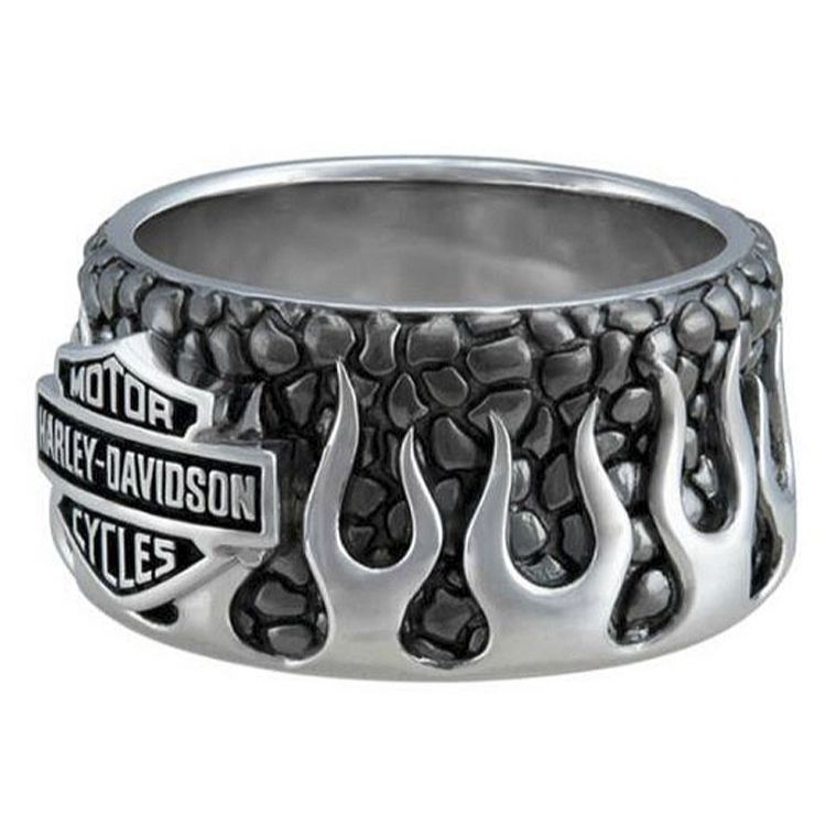 
                  
                    Harley-Davidson® Men's Textured Flame Ring
                  
                