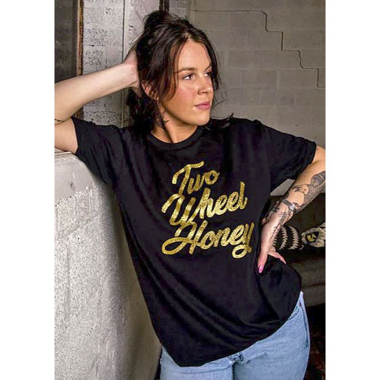 Renegade Babes Women's Two Wheel Honey T-Shirt | Short Sleeves